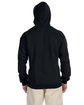 Gildan Adult Heavy Blend™ Adult 8 oz., 50/50 Contrast Hooded Sweatshirt BLACK/ SPORT GRY ModelBack