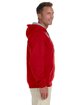 Gildan Adult Heavy Blend™ Adult 8 oz., 50/50 Contrast Hooded Sweatshirt RED/ SPORT GREY ModelSide