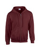 Gildan Adult Heavy Blend™ 8 oz., 50/50 Full-Zip Hooded Sweatshirt MAROON OFFront