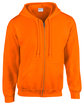 Gildan Adult Heavy Blend™ 8 oz., 50/50 Full-Zip Hooded Sweatshirt s orange OFFront