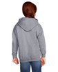 Gildan Youth Heavy Blend™ Full-Zip Hooded Sweatshirt sport grey ModelBack