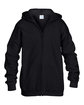 Gildan Youth Heavy Blend™ Full-Zip Hooded Sweatshirt black FlatFront