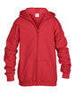 Gildan Youth Heavy Blend™ Full-Zip Hooded Sweatshirt red FlatFront