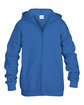 Gildan Youth Heavy Blend™ Full-Zip Hooded Sweatshirt royal FlatFront