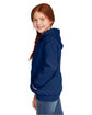 Gildan Youth Heavy Blend™ Full-Zip Hooded Sweatshirt navy ModelSide