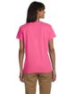 Gildan Ladies' Ultra Cotton® T-Shirt SAFETY PINK ModelBack