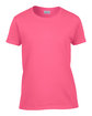 Gildan Ladies' Ultra Cotton® T-Shirt SAFETY PINK OFFront
