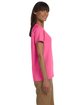 Gildan Ladies' Ultra Cotton® T-Shirt SAFETY PINK ModelSide