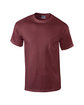 Gildan Adult Ultra Cotton®  Pocket T-Shirt MAROON OFFront