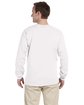 Gildan Adult Ultra Cotton® 6 oz. Long-Sleeve T-Shirt white ModelBack
