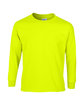 Gildan Adult Ultra Cotton® 6 oz. Long-Sleeve T-Shirt safety green OFFront