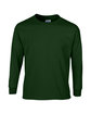 Gildan Adult Ultra Cotton® 6 oz. Long-Sleeve T-Shirt forest green OFFront