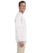 Gildan Adult Ultra Cotton® 6 oz. Long-Sleeve T-Shirt white ModelSide