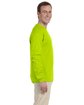 Gildan Adult Ultra Cotton®  Long-Sleeve T-Shirt SAFETY GREEN ModelSide