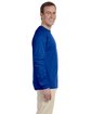 Gildan Adult Ultra Cotton® 6 oz. Long-Sleeve T-Shirt royal ModelSide