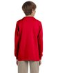 Gildan Youth Ultra Cotton®  Long-Sleeve T-Shirt RED ModelBack