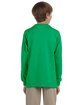 Gildan Youth Ultra Cotton®  Long-Sleeve T-Shirt IRISH GREEN ModelBack