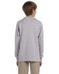 Gildan Youth Ultra Cotton®  Long-Sleeve T-Shirt SPORT GREY ModelBack