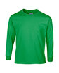 Gildan Youth Ultra Cotton®  Long-Sleeve T-Shirt IRISH GREEN OFFront
