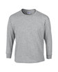 Gildan Youth Ultra Cotton®  Long-Sleeve T-Shirt SPORT GREY OFFront