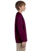 Gildan Youth Ultra Cotton®  Long-Sleeve T-Shirt MAROON ModelSide