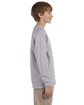 Gildan Youth Ultra Cotton®  Long-Sleeve T-Shirt SPORT GREY ModelSide