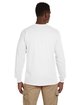 Gildan Adult Ultra Cotton® Long-Sleeve Pocket T-Shirt WHITE ModelBack