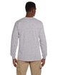 Gildan Adult Ultra Cotton® Long-Sleeve Pocket T-Shirt SPORT GREY ModelBack