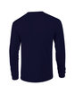 Gildan Adult Ultra Cotton® Long-Sleeve Pocket T-Shirt NAVY FlatBack