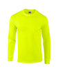 Gildan Adult Ultra Cotton® Long-Sleeve Pocket T-Shirt SAFETY GREEN OFFront
