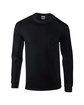 Gildan Adult Ultra Cotton® Long-Sleeve Pocket T-Shirt BLACK OFFront