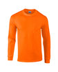 Gildan Adult Ultra Cotton® Long-Sleeve Pocket T-Shirt S ORANGE OFFront