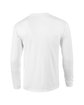 Gildan Adult Ultra Cotton® Long-Sleeve Pocket T-Shirt WHITE OFBack