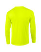 Gildan Adult Ultra Cotton® Long-Sleeve Pocket T-Shirt SAFETY GREEN OFBack