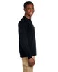 Gildan Adult Ultra Cotton® Long-Sleeve Pocket T-Shirt BLACK ModelSide