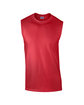 Gildan Adult Ultra Cotton® Sleeveless T-Shirt RED OFFront