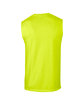 Gildan Adult Ultra Cotton® Sleeveless T-Shirt SAFETY GREEN OFBack