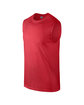 Gildan Adult Ultra Cotton® Sleeveless T-Shirt RED OFQrt
