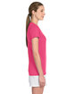Gildan Ladies' Performance® Ladies' 5 oz. T-Shirt safety pink ModelSide