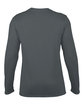 Gildan Adult Performance Long-Sleeve T-Shirt charcoal OFBack