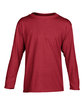 Gildan Youth Performance® Youth 5 oz. Long-Sleeve T-Shirt CARDINAL RED OFFront