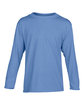 Gildan Youth Performance® Youth 5 oz. Long-Sleeve T-Shirt CAROLINA BLUE OFFront