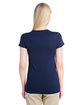 Gildan Ladies' Performance® V-Neck Tech T-Shirt MARBLED NAVY ModelBack