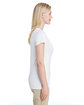 Gildan Ladies' Performance® V-Neck Tech T-Shirt WHITE ModelSide
