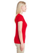 Gildan Ladies' Performance® V-Neck Tech T-Shirt RED ModelSide
