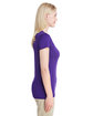 Gildan Ladies' Performance® V-Neck Tech T-Shirt MARBLED PURPLE ModelSide