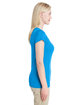 Gildan Ladies' Performance® V-Neck Tech T-Shirt MARBLED SAPPHIRE ModelSide