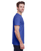 Gildan Adult Heavy Cotton™ T-Shirt NEON BLUE ModelSide