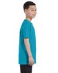 Gildan Youth Heavy Cotton™ T-Shirt tropical blue ModelSide