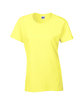 Gildan Ladies' Heavy Cotton™ T-Shirt CORNSILK FlatFront